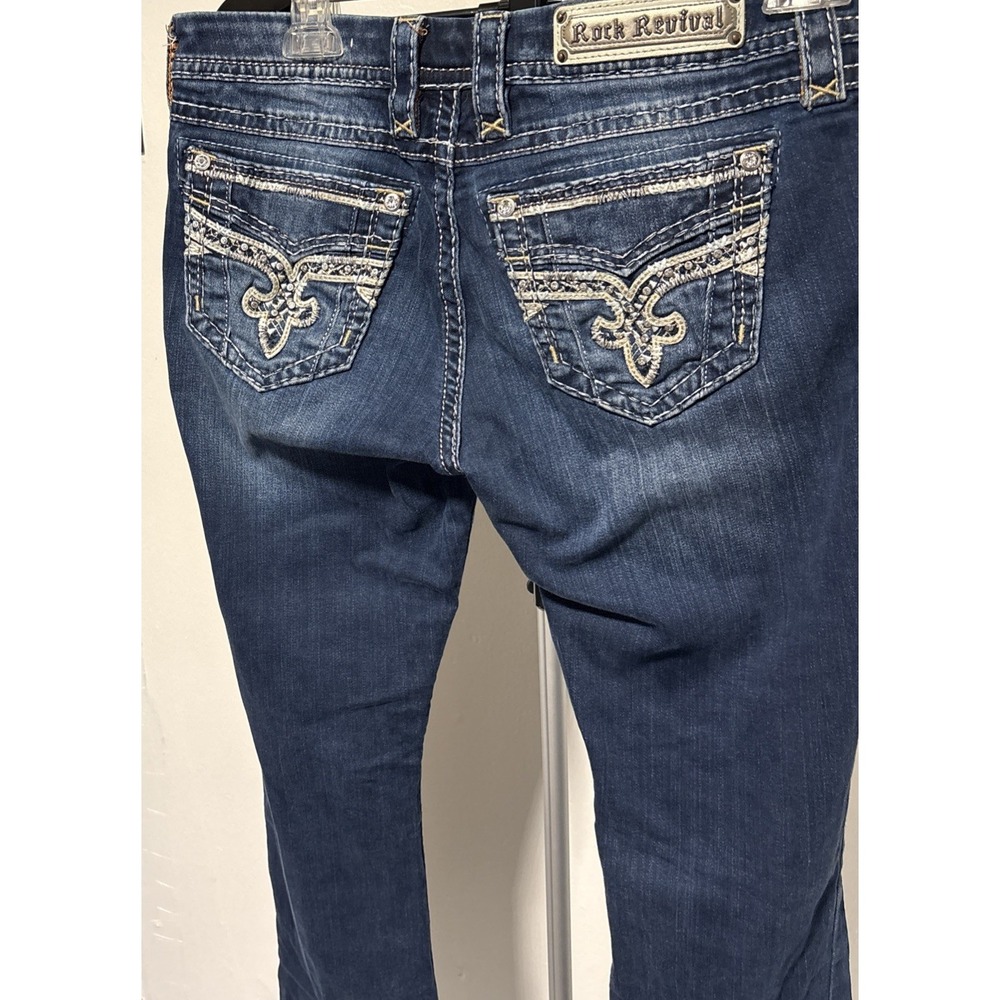 Womens Rock Revival jeans size 29 Boris Boot Diamond sequins MSRP $179 - Picture 4 of 13